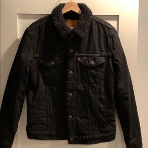 Levi’s faux fur lined denim jacket